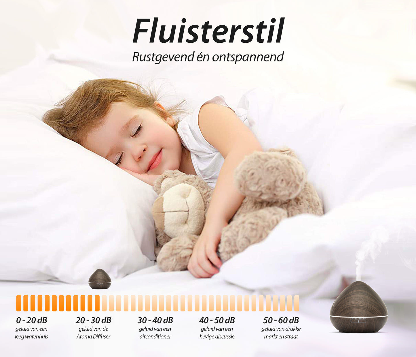 Zen Pro - Dark Wood - Aroma Diffuser + Gratis flesje olie