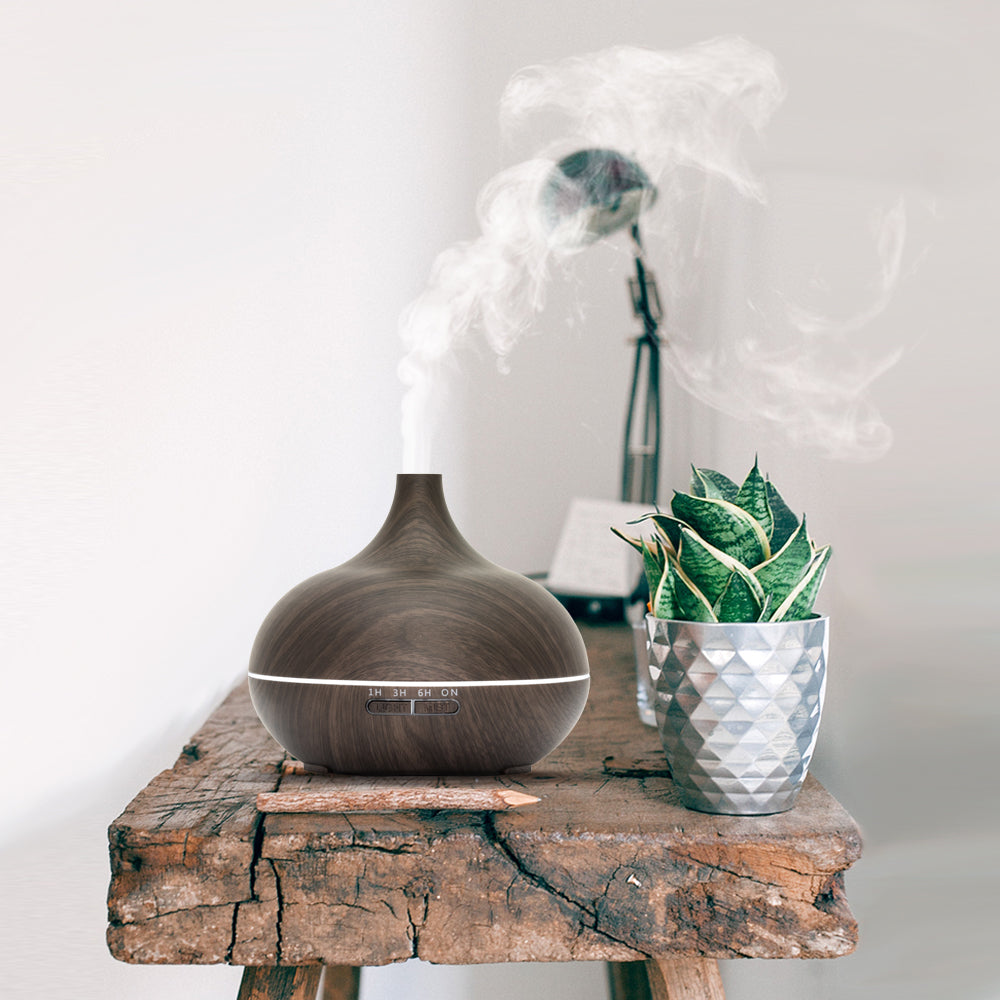 Essential Pro - Dark Wood - Aroma Diffuser + Gratis flesje olie