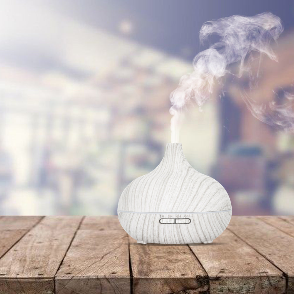Essential Pro - White Wood - Aroma Diffuser + Gratis flesje olie