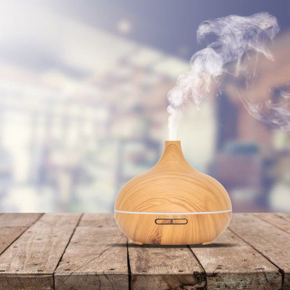 Essential Pro - Light Wood - Aroma Diffuser + Gratis fles olie