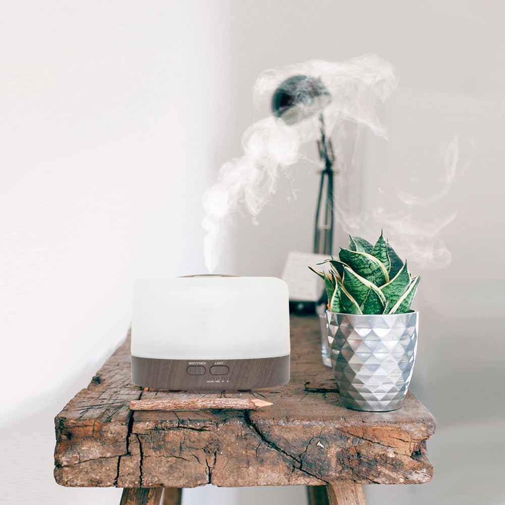 Happiness Pro - Dark Wood - Aroma Diffuser + Gratis flesje olie
