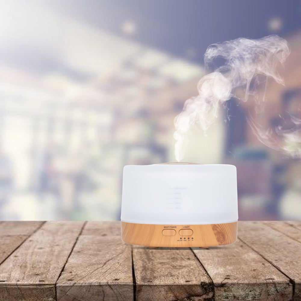 Happiness Pro - Light Wood - Aroma Diffuser - Gratis flesje olie