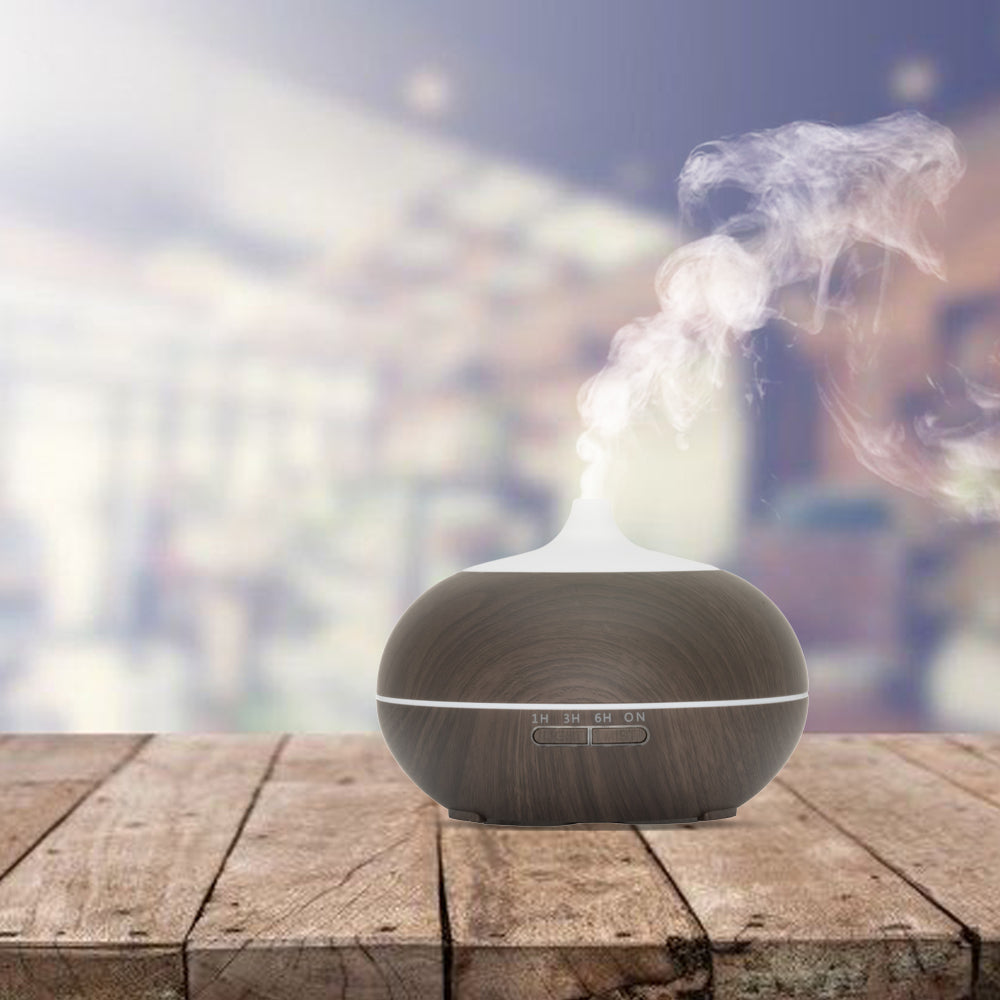 Sun Shine Pro - SDark Wood - Aroma Diffuser + Gratis flesje olie
