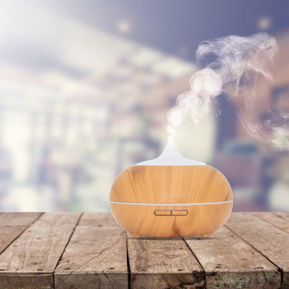 Sun Shine Pro - Light Wood - Aroma Diffuser + Gratis flesje olie