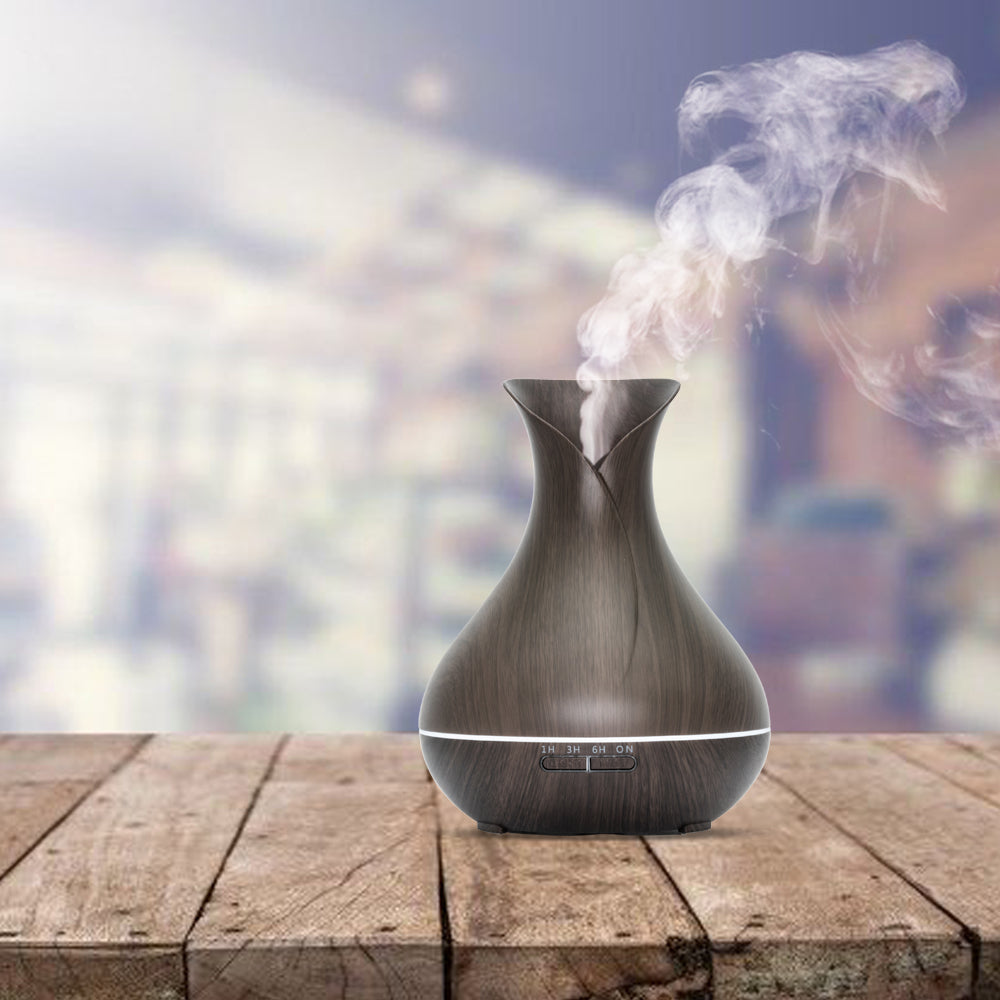 Vitality Pro - Dark Wood - Aroma Diffuser + Gratis flesje olie