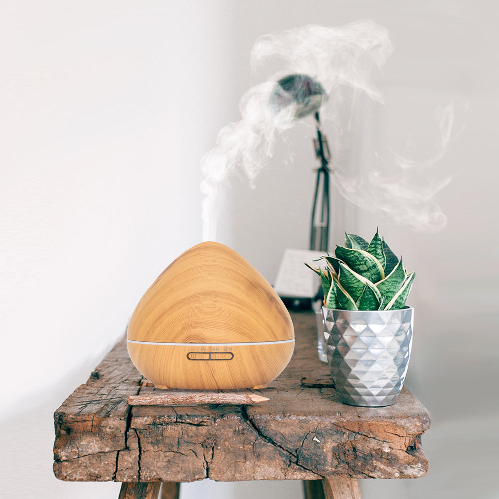 Zen Pro - Light Wood - Aroma Diffuser + Gratis flesje olie