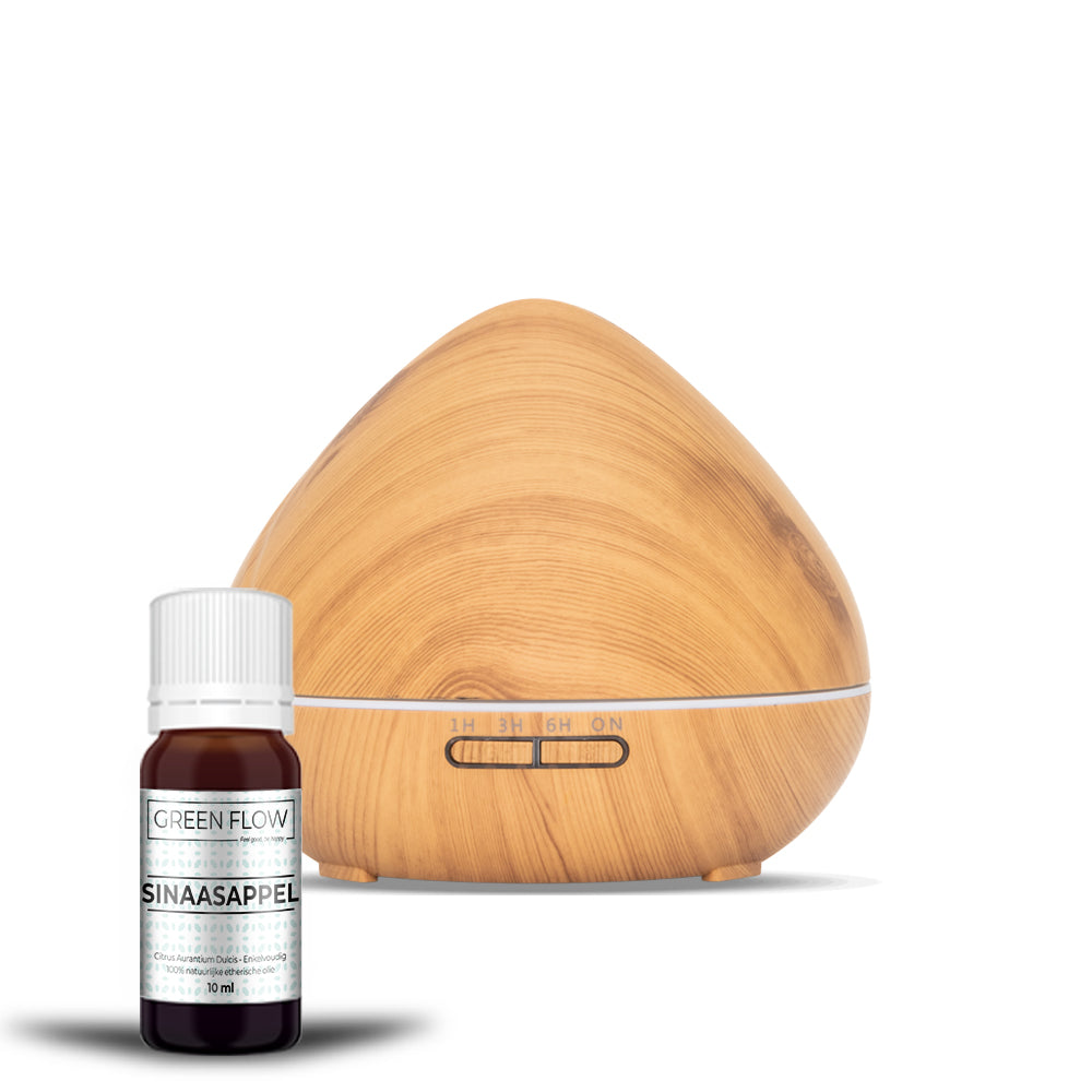 Zen Pro - Light Wood - Aroma Diffuser + Gratis flesje olie