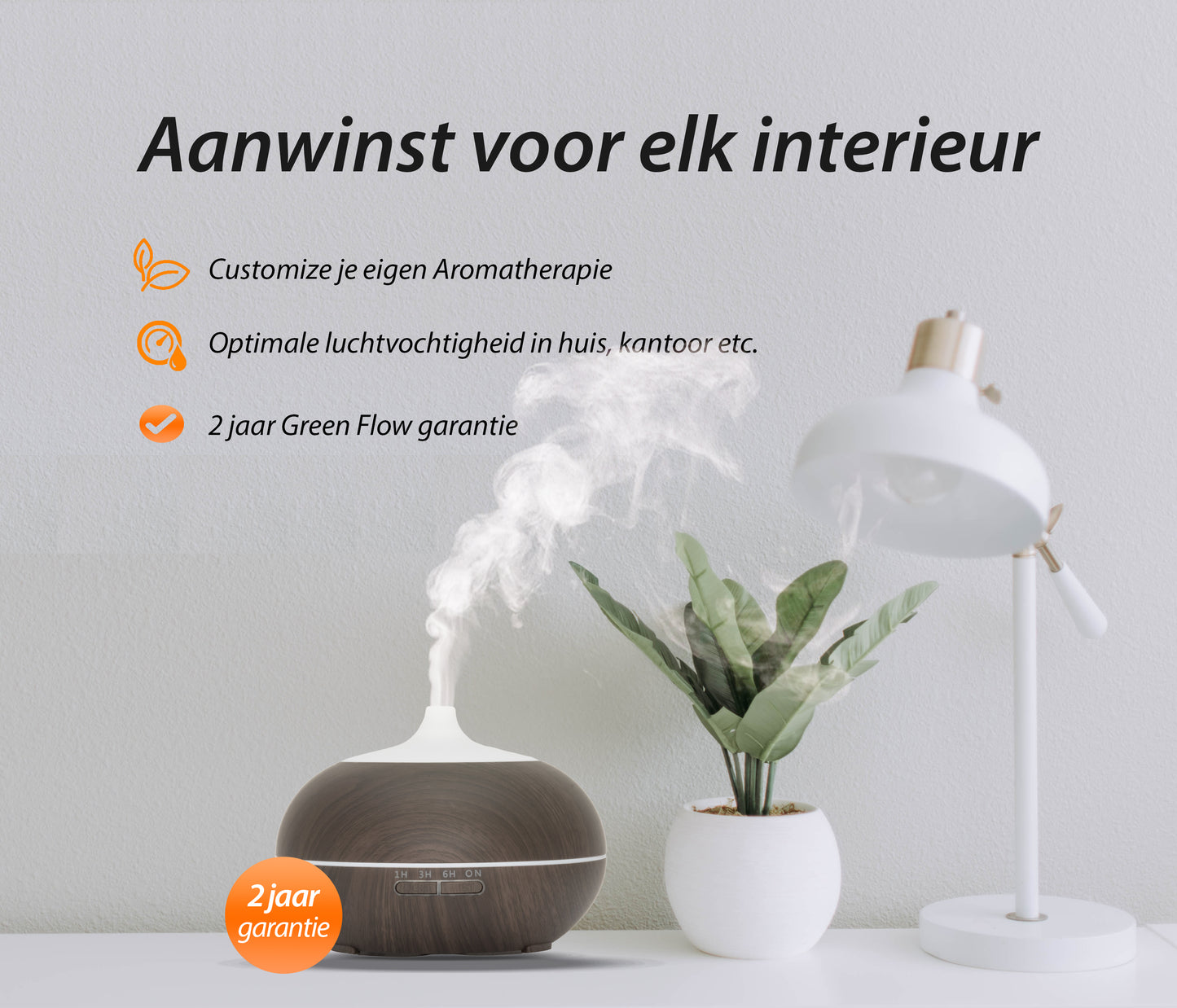 Sun Shine Pro - SDark Wood - Aroma Diffuser + Gratis flesje olie