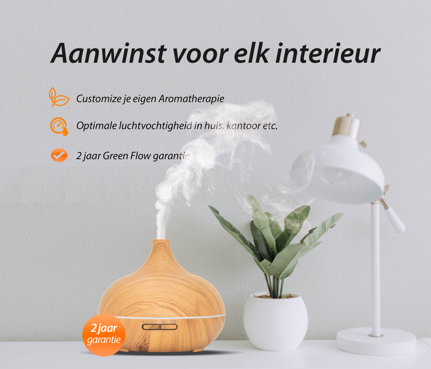 Essential Pro - Light Wood - Aroma Diffuser + Gratis fles olie