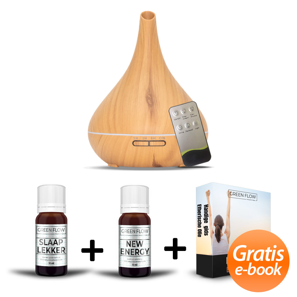 Voordeelpakket: Lotus/Vitality NAAR KEUZE + Slaap Lekker 10 ml + New Energy 10 ml + GRATIS E-Book