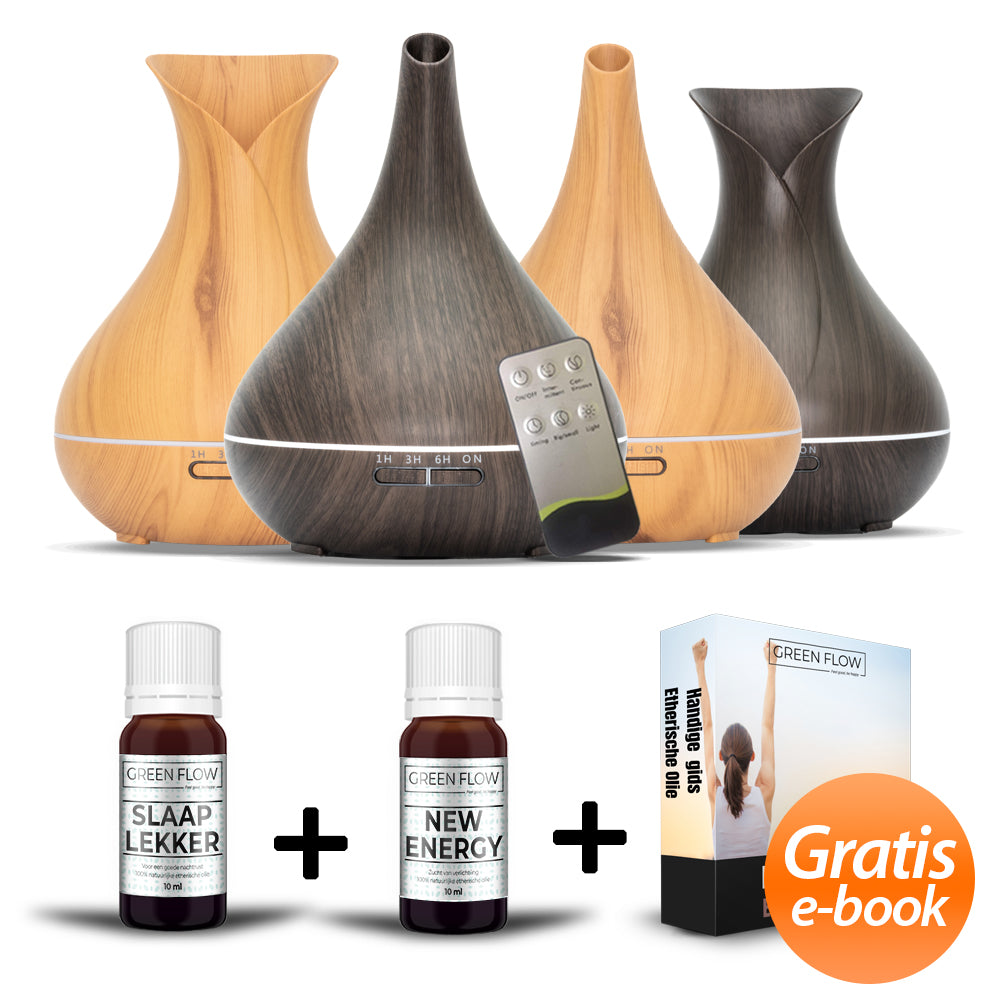 Voordeelpakket: Lotus/Vitality NAAR KEUZE + Slaap Lekker 10 ml + New Energy 10 ml + GRATIS E-Book