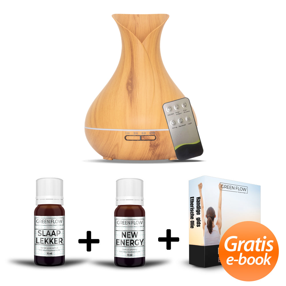 Voordeelpakket: Lotus/Vitality NAAR KEUZE + Slaap Lekker 10 ml + New Energy 10 ml + GRATIS E-Book