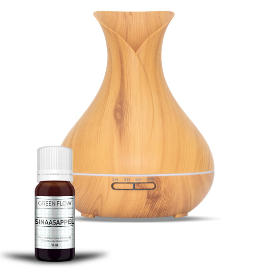 Vitality Pro - Light Wood - Aroma Diffuser + Gratis flesje olie