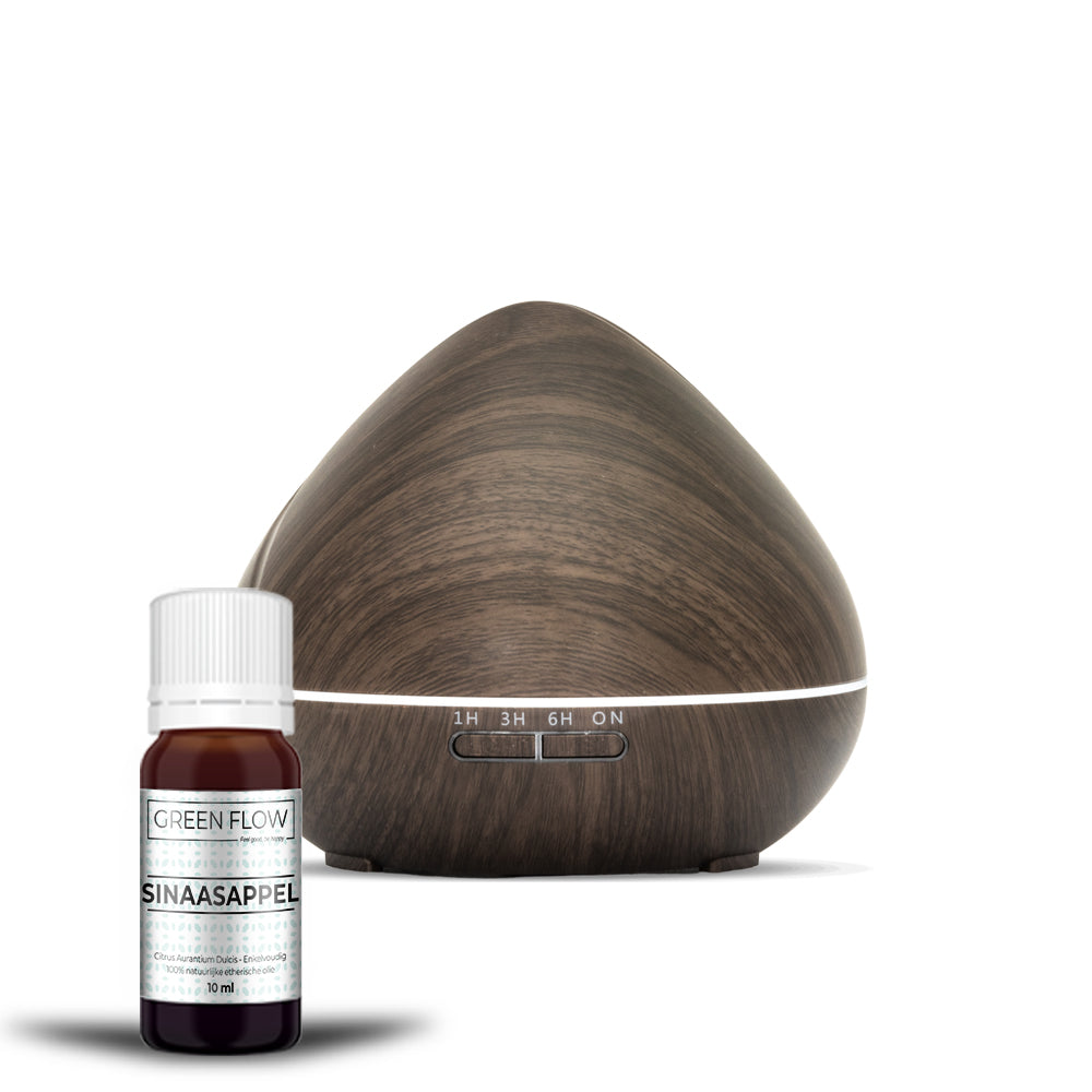 Zen Pro - Dark Wood - Aroma Diffuser + Gratis flesje olie